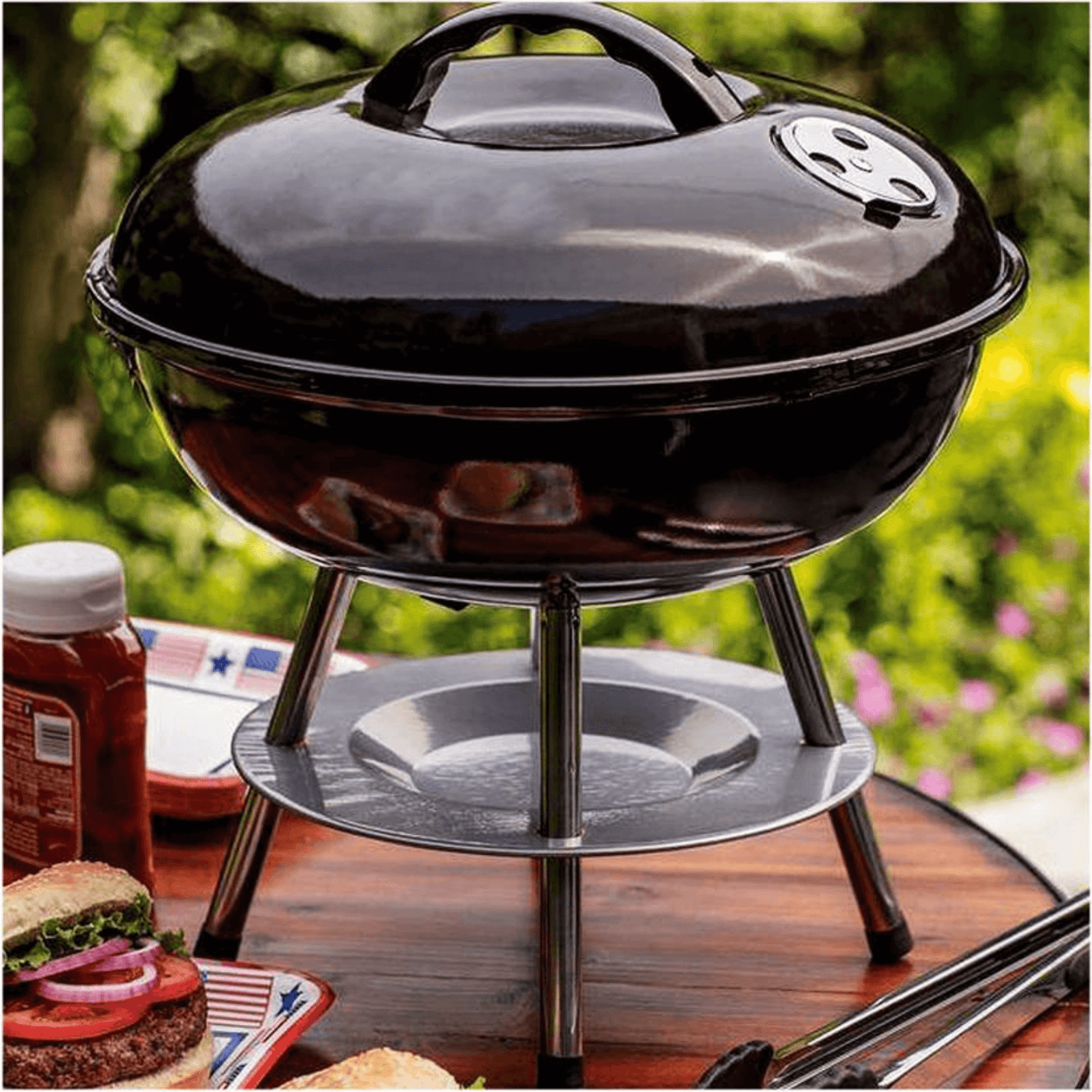 Better Chef 14" Portable Charcoal Barbecue Grill Jupiter Gear Home