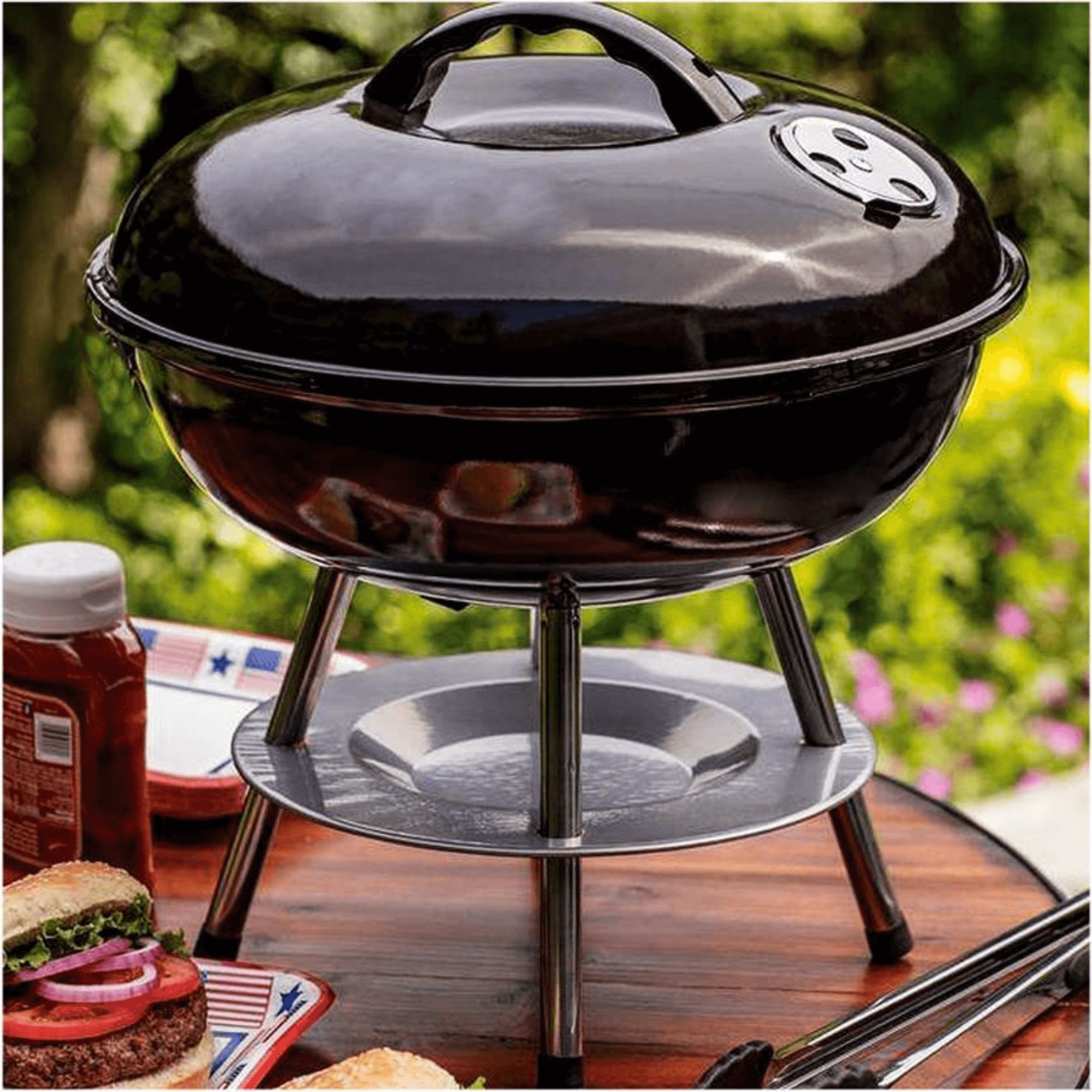 Better Chef 14" Portable Charcoal Barbecue Grill Jupiter Gear Home