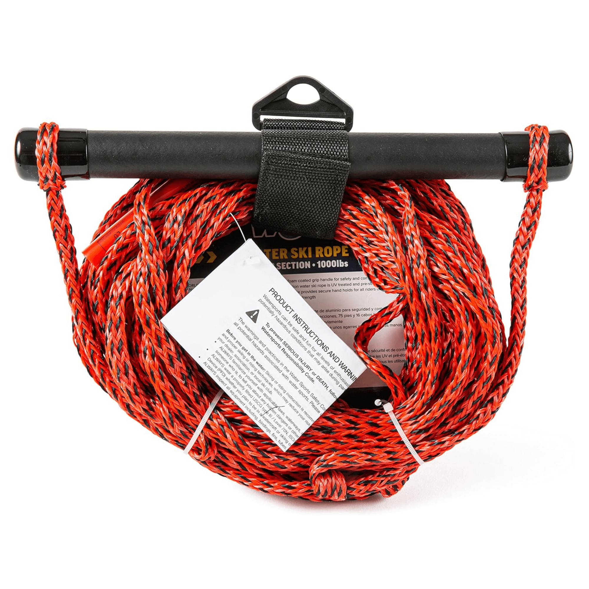 WOW Watersports 75ft 2-Section UV Treated Water Ski Rope Jupiter Gear Home