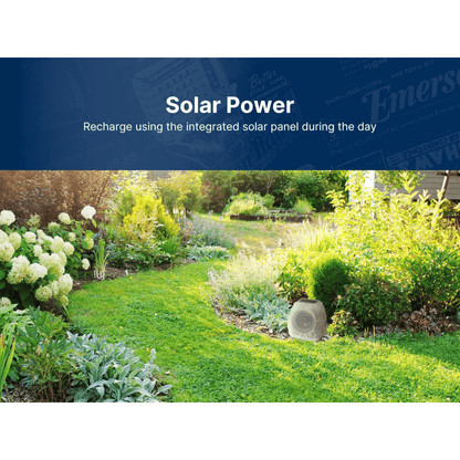 Emerson Rock Party Solar Multicolor LED Bluetooth Outdoor Speaker Jupiter Gear Home