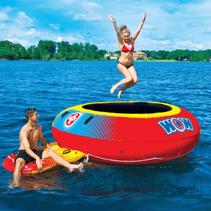 WOW Watersports Bouncer Inflatable Floating Trampoline and Boarding Platform Jupiter Gear Home