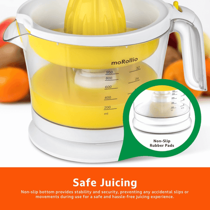 moRollio Compact 32oz Electric Citrus Juicer Jupiter Gear Home