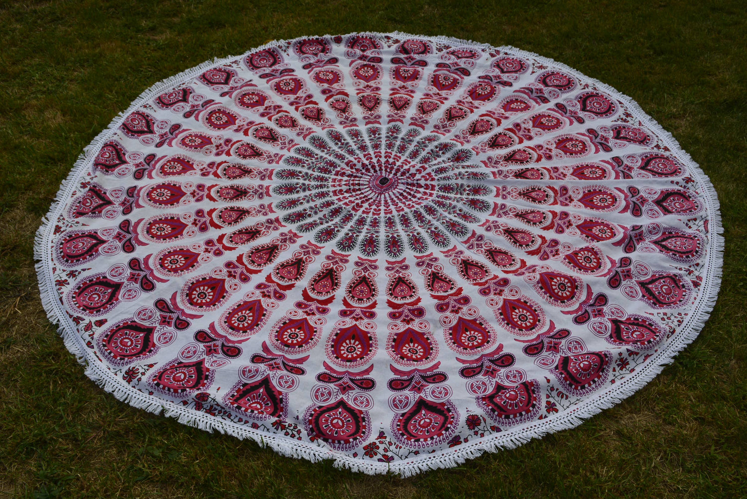 Boho Mandala Tapestry Table cloth wall cover beach Round blanket DC-OMSutra