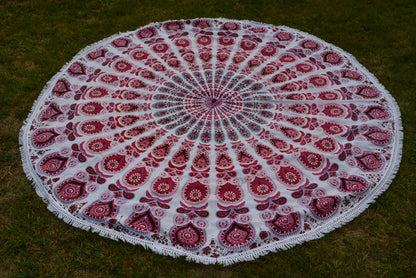 Boho Mandala Tapestry Table cloth wall cover beach Round blanket DC-OMSutra
