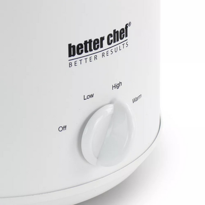 Better Chef 3-Quart Round Slow Cooker with Removable White Crock Jupiter Gear Home
