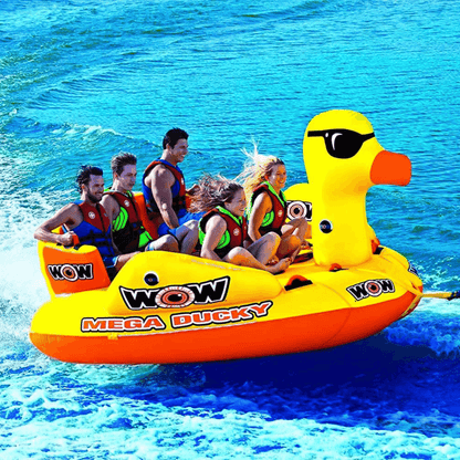 WOW Watersports Mega Ducky 5P Towable with Extra High Backrest Jupiter Gear Home
