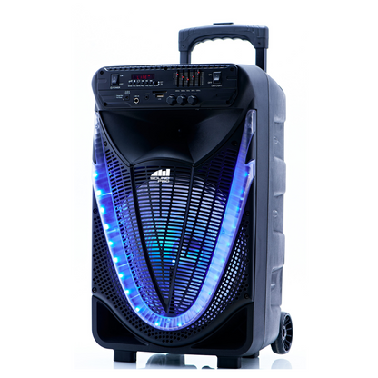 Naxa Portable 12 inch Bluetooth Party Speaker with Disco Light Jupiter Gear Home