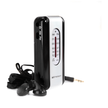 Emerson Portable AMFM Radio with Earbuds and Wide Frequency Range of Stations Jupiter Gear Home