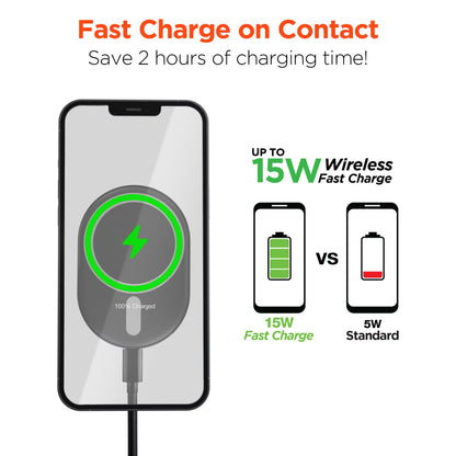 HyperGear MagVent Wireless Car Charging Mount for iPhone 13 Jupiter Gear Home