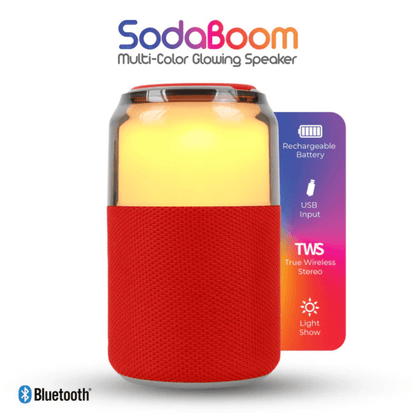 Supersonic SodaBoom Portable Bluetooth Speaker Jupiter Gear Home