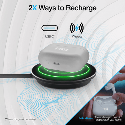Naztech Xpods ANC Active Noise Cancelling True Wireless Earbuds with Wireless Charging Case Jupiter Gear Home
