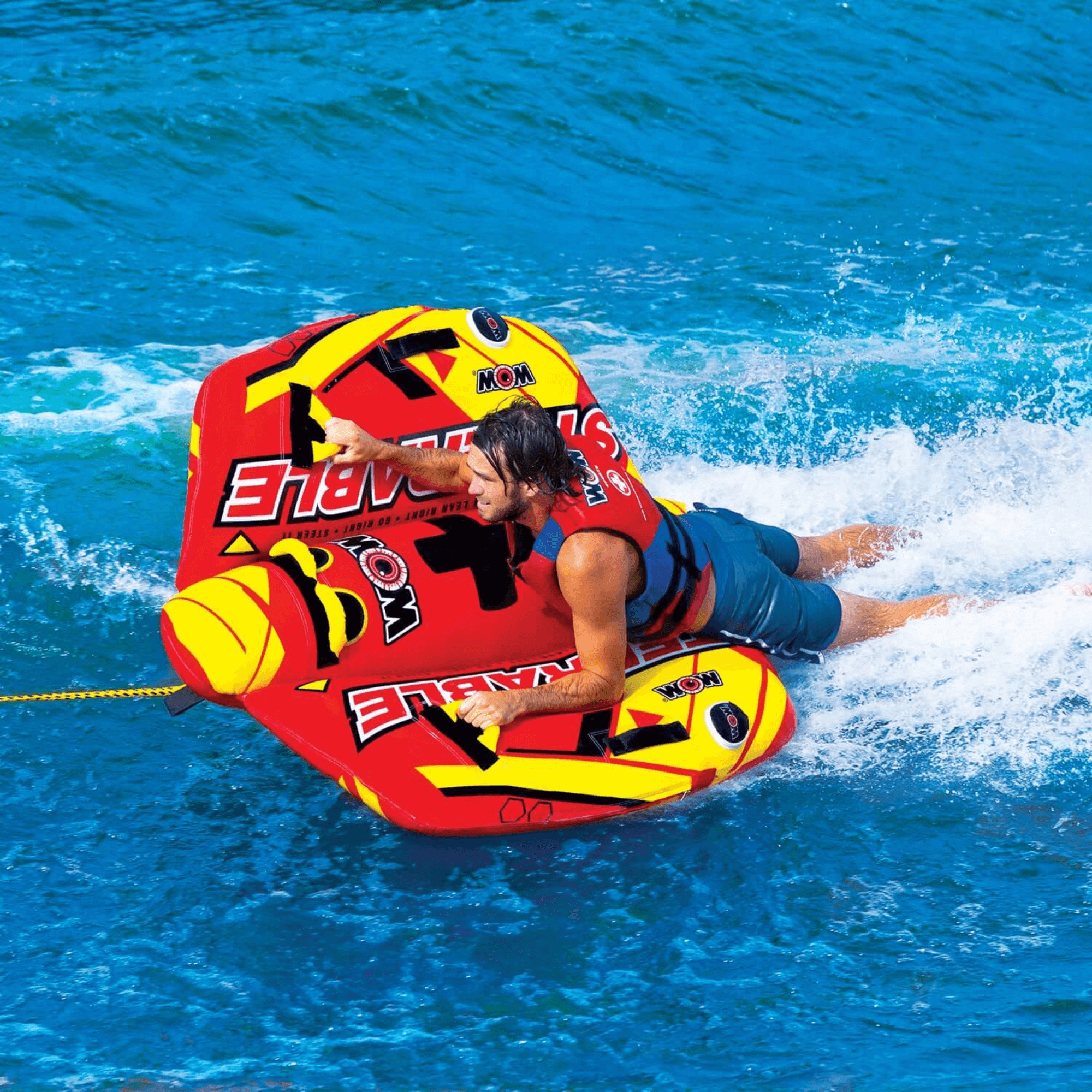 WOW Watersports Take Control of the Ride 1 or 2 P Inflatable Steerable Tube Jupiter Gear Home