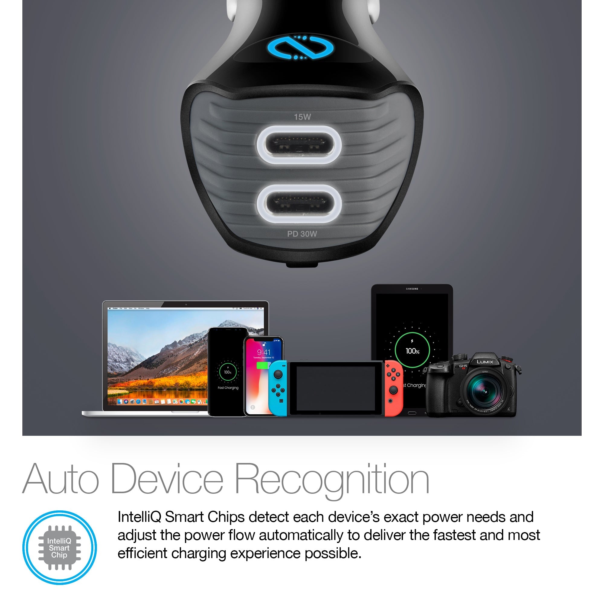 Naztech Turbo 30W USB-C PD + USB-C Car Charger Jupiter Gear Home