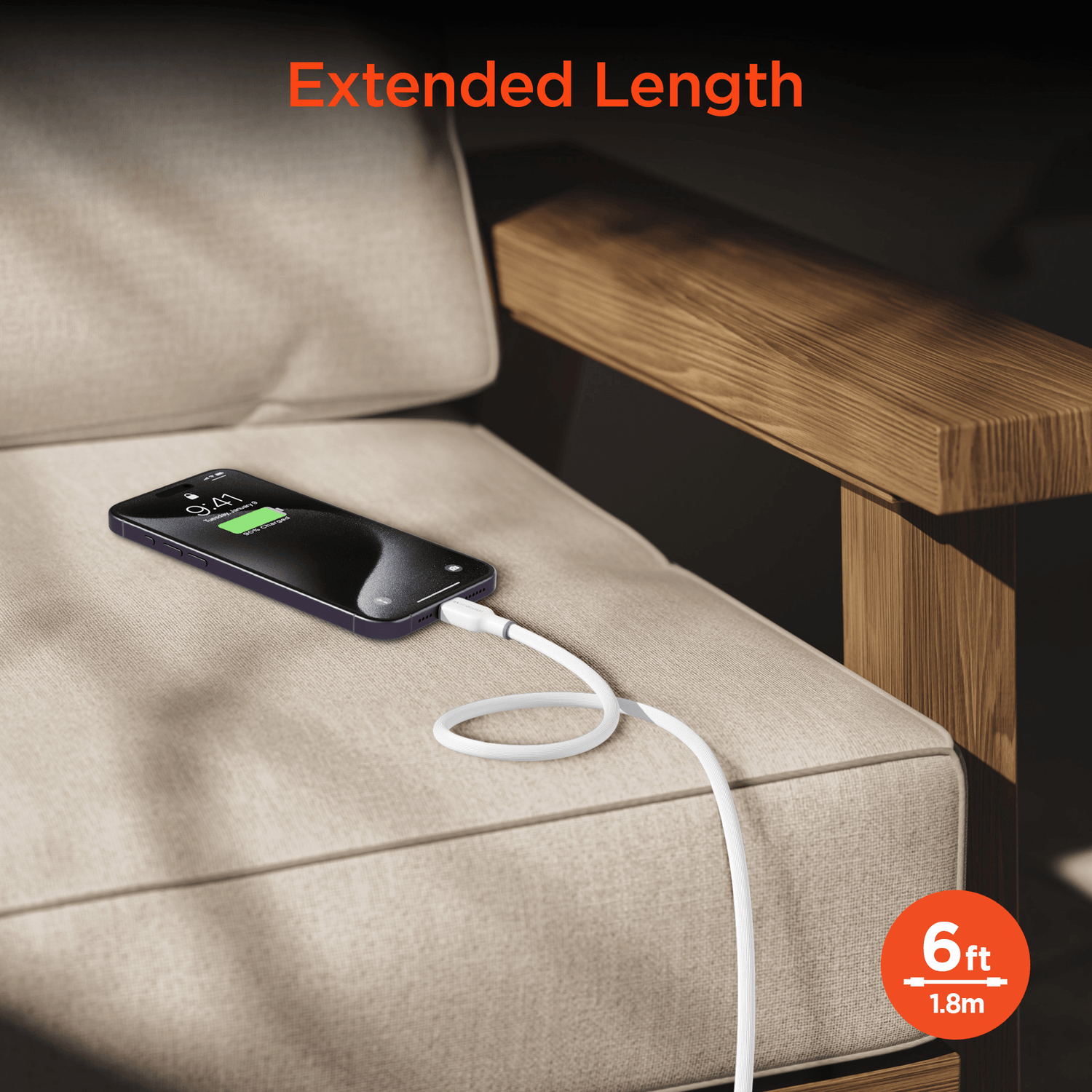 HyperGear Flexi PRO USB-C to Lightning Cable 6ft Jupiter Gear Home