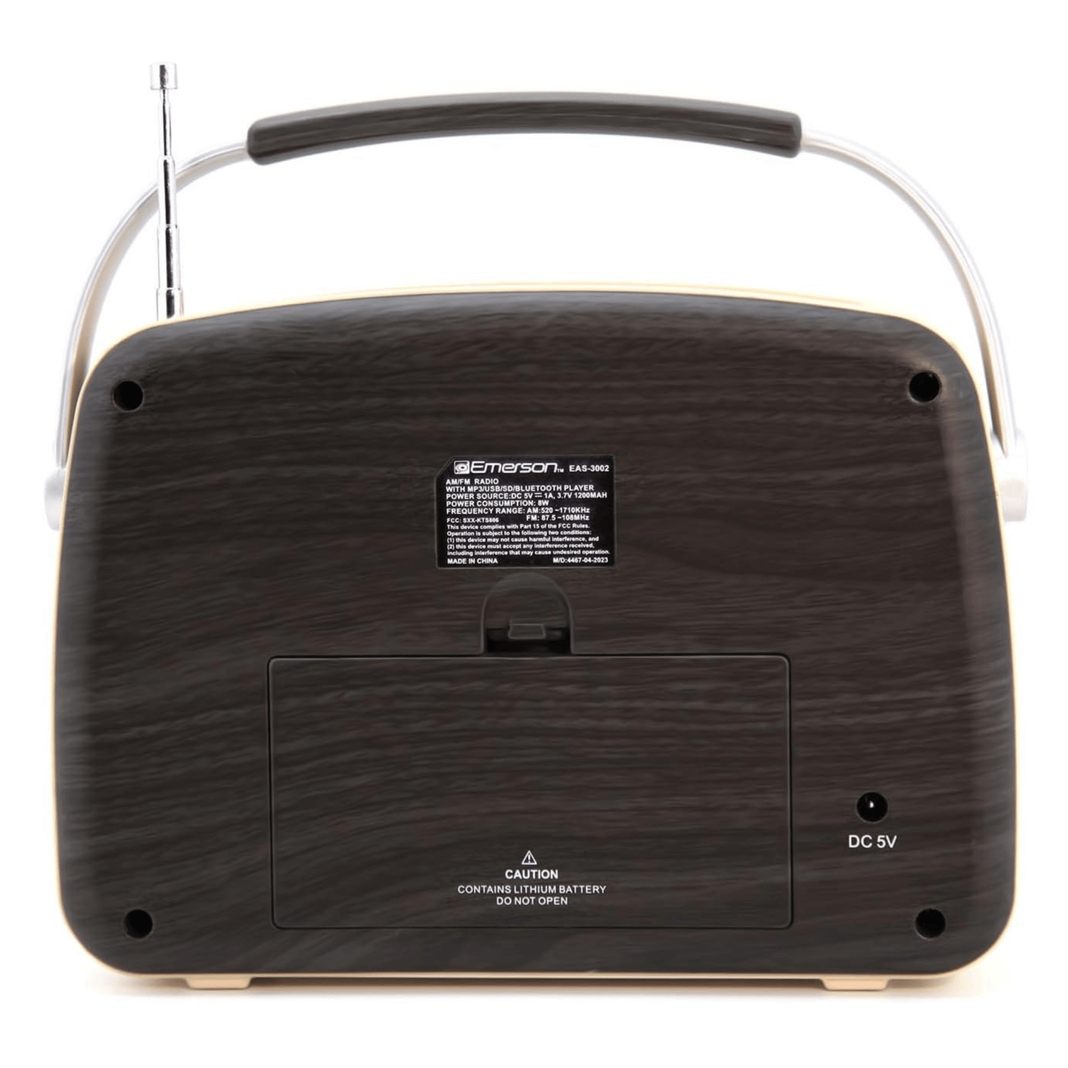 Emerson Portable Retro Radio with Built-In Rechargeable Battery and Memory Set Jupiter Gear Home