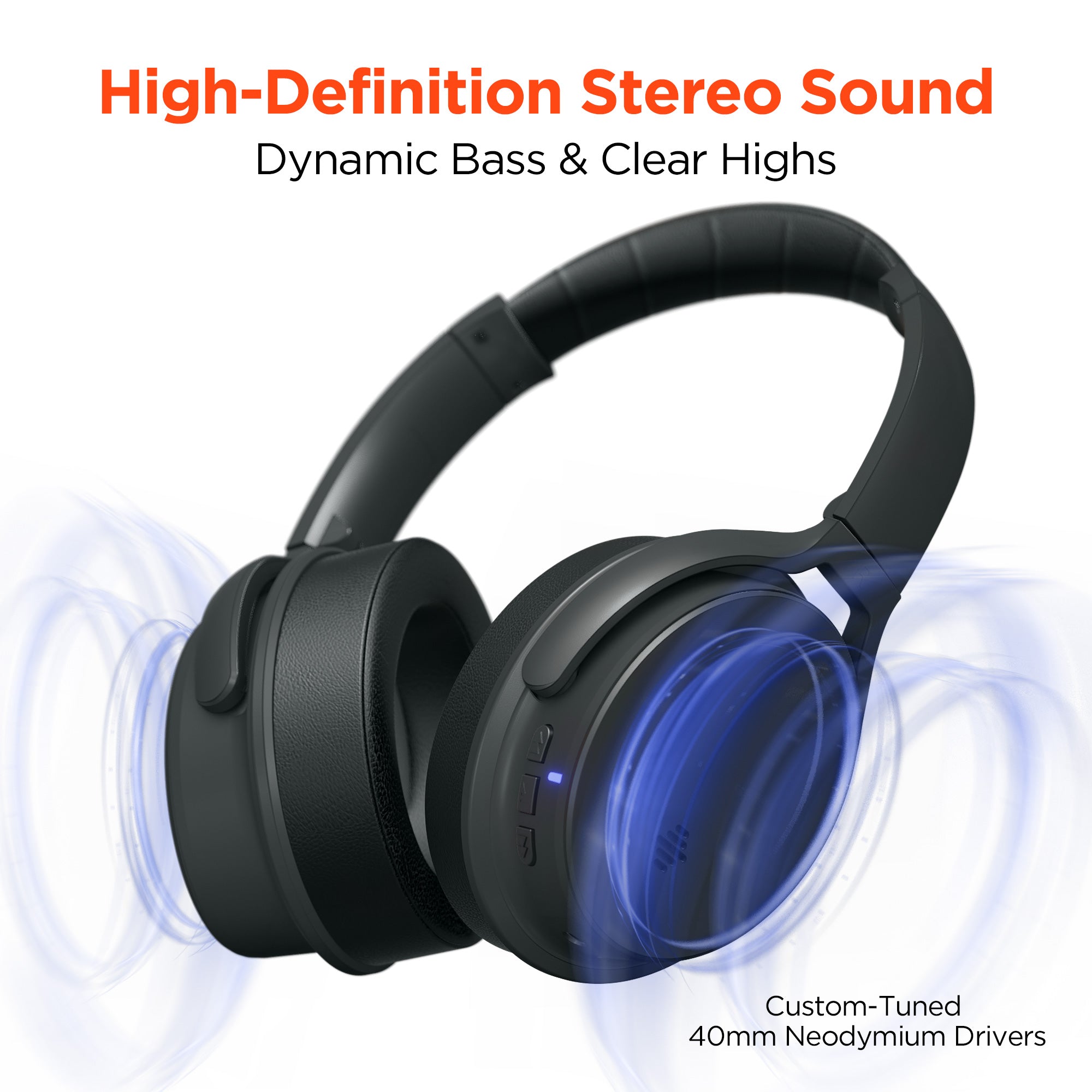 HyperGear Stealth ANC Wireless Headphones with Dynamic Bass Feature Jupiter Gear Home