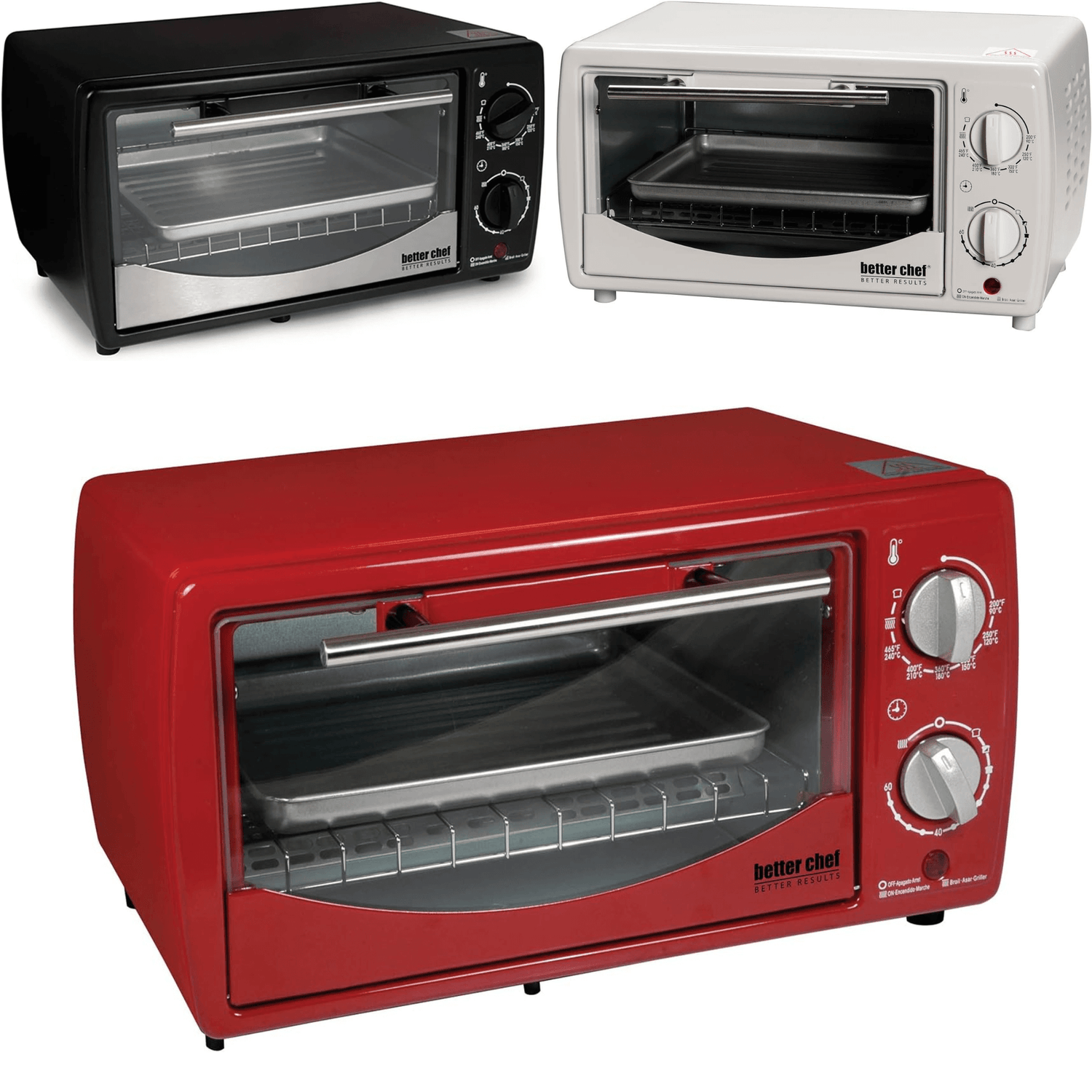 Better Chef 9L Toaster Oven Broiler with Slide-Out Rack and Bake Tray Jupiter Gear Home
