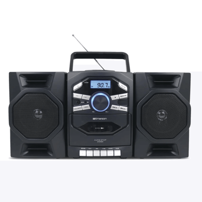 Emerson Portable CD &amp; Cassette Stereo Boombox Jupiter Gear Home