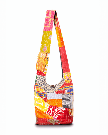 Kathmandu Collection Kantha Patchwork Hobo Bag Jupiter Gear Home
