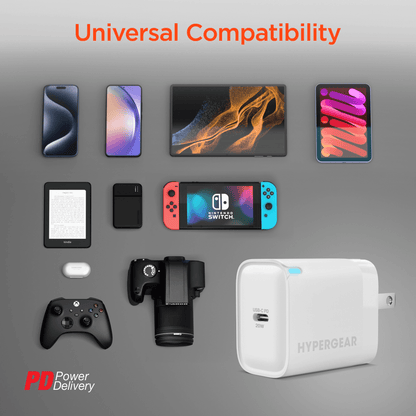 HyperGear 20W USB-C PD Wall Charger Jupiter Gear Home