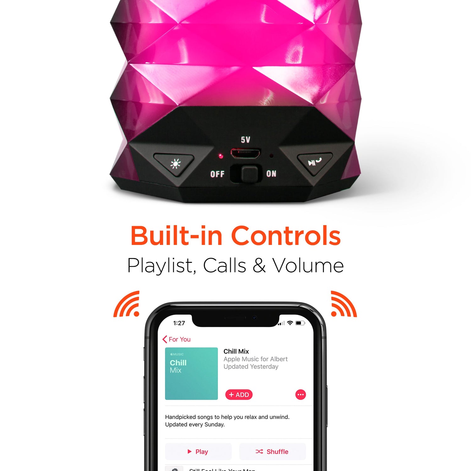 HyperGear LYTE Mini Wireless LED Speaker Jupiter Gear Home