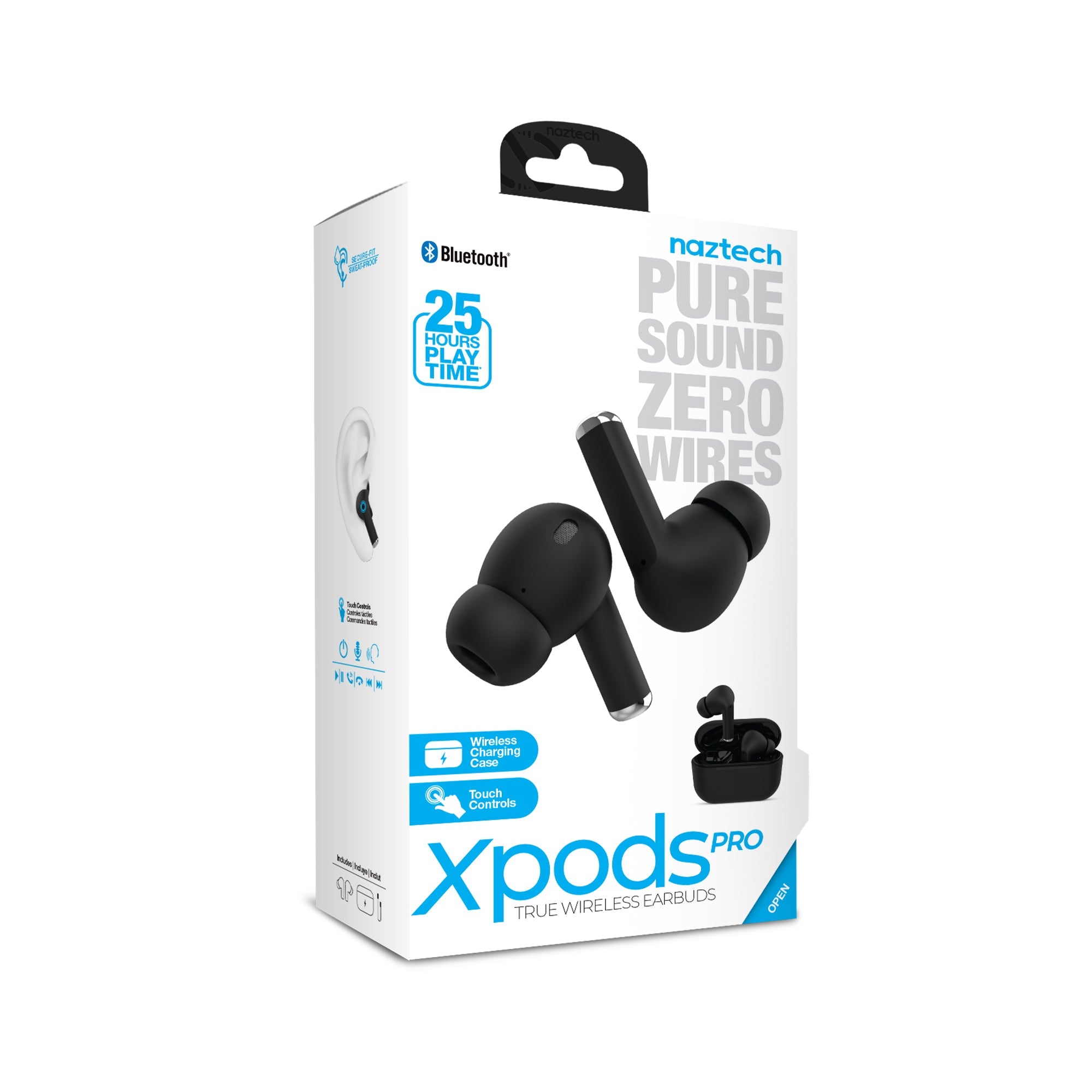 Naztech Xpods PRO TWS with Wireless Charging Case Jupiter Gear Home