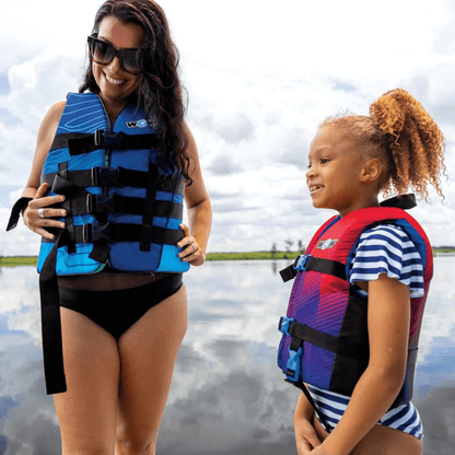 WOW Watersports Vis-Wave Adult Life Vest Blue Jupiter Gear Home