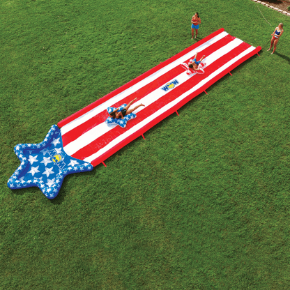 WOW Watersports Americana Stars &amp; Stripes Giant 40ft Backyard Super Slide Jupiter Gear Home