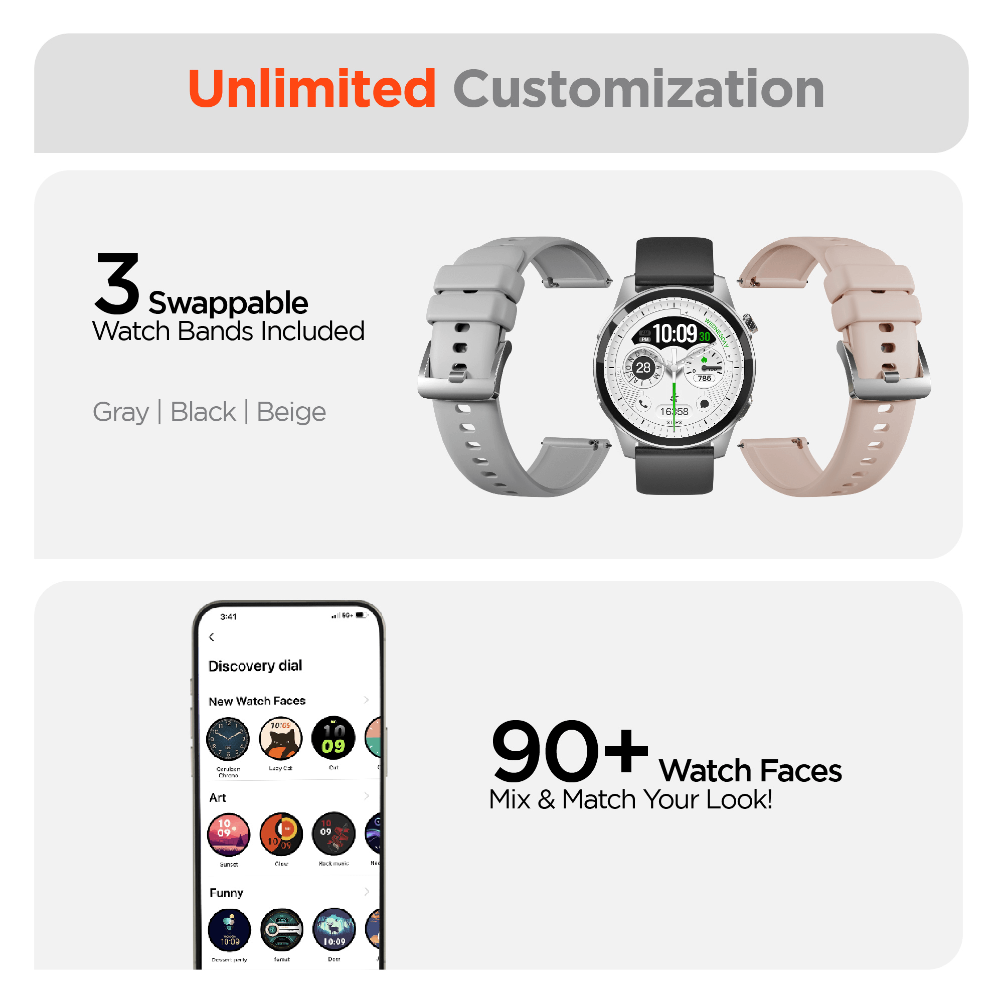 HyperGear SmartWatch + Fitness Tracker Jupiter Gear Home