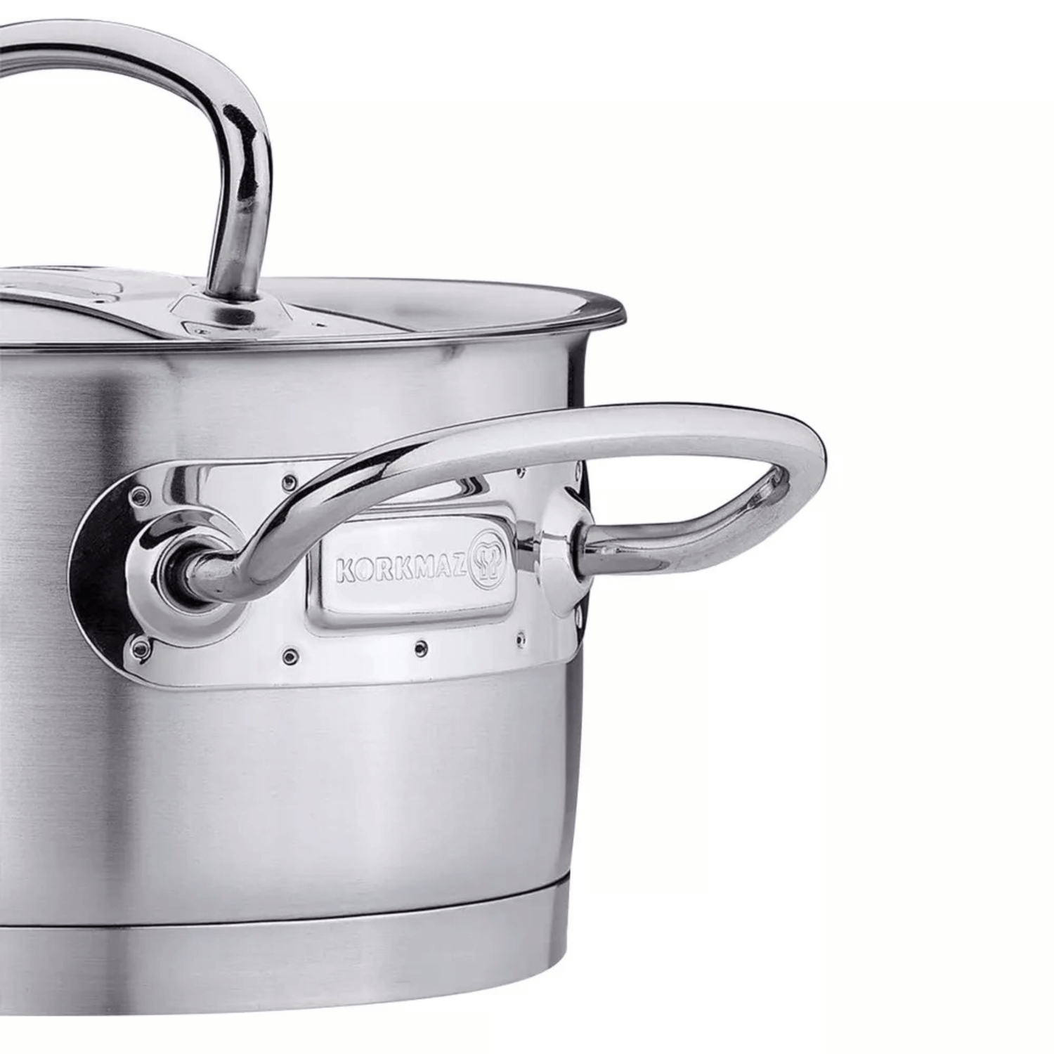 Korkmaz Proline Professional Series 10.2 Liter Stainless Steel Casserole with Lid Jupiter Gear Home