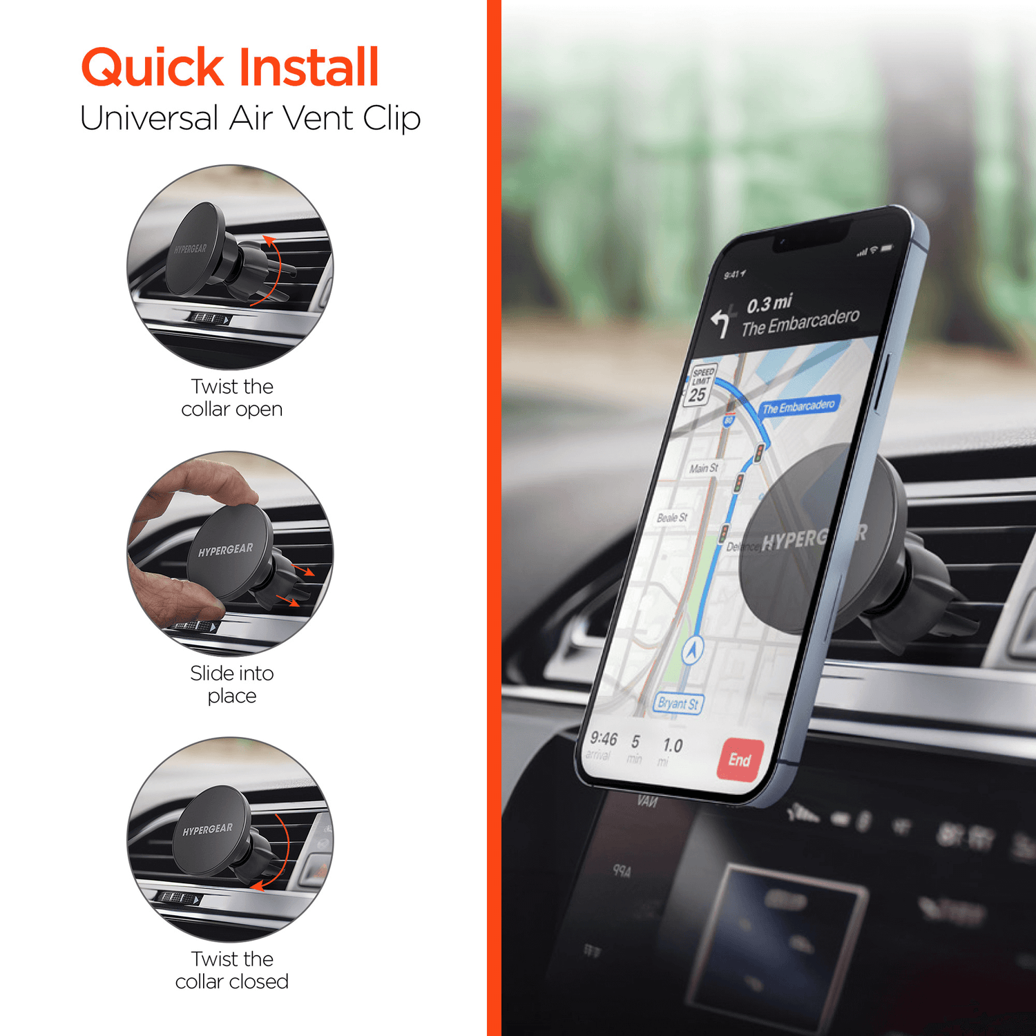 HyperGear MagGrip MagSafe Phone Mount Kit Jupiter Gear Home