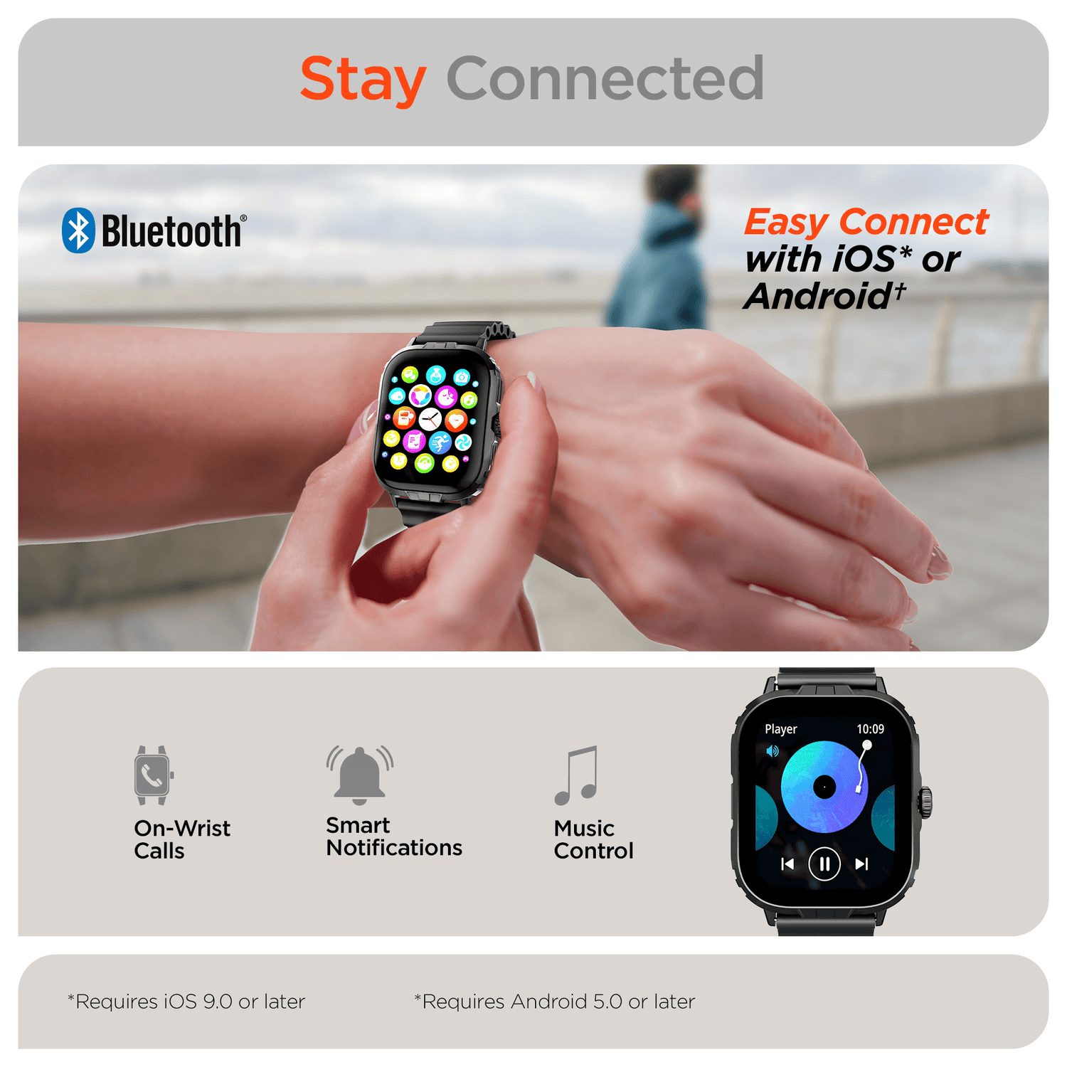 HyperGear FIT X2 Smartwatch and Fitness Tracker Jupiter Gear Home