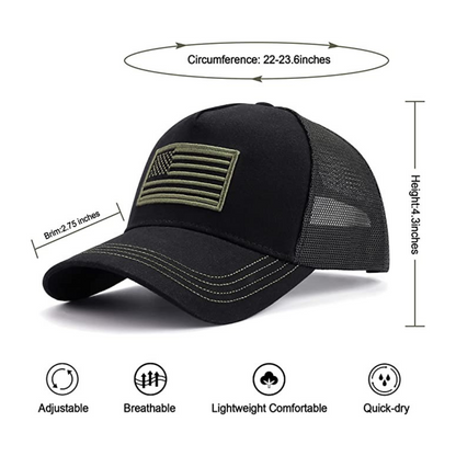 JupiterGear American Flag Trucker Hat with Adjustable Strap | Breathable &amp; Unisex Jupiter Gear Home