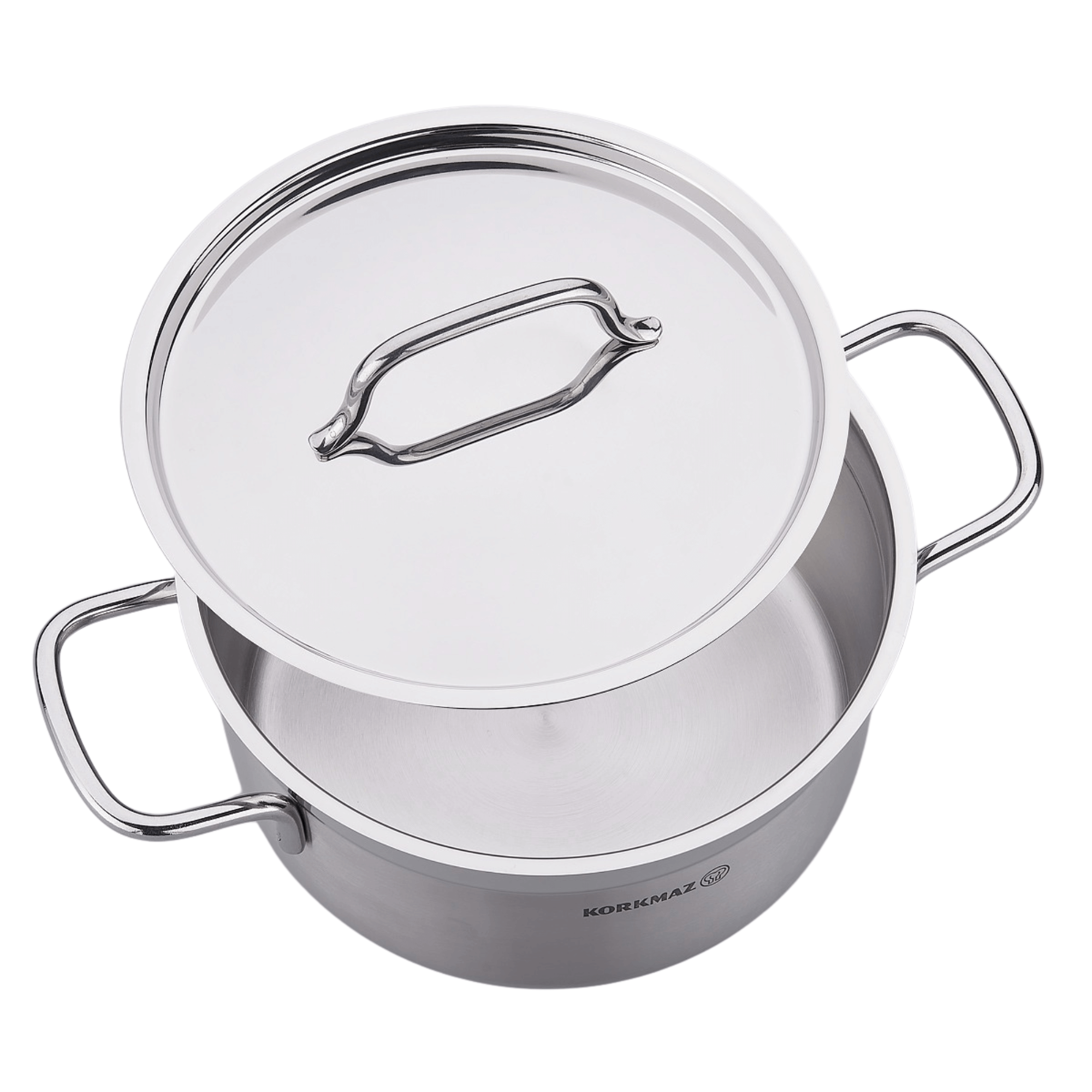 Korkmaz Alfa 6.8L Stainless Steel Casserole Dish with Lid Jupiter Gear Home
