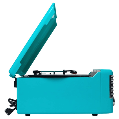 Victor Diner 7-in-1 Turntable Music Center Turquoise - Refurbished Jupiter Gear Home