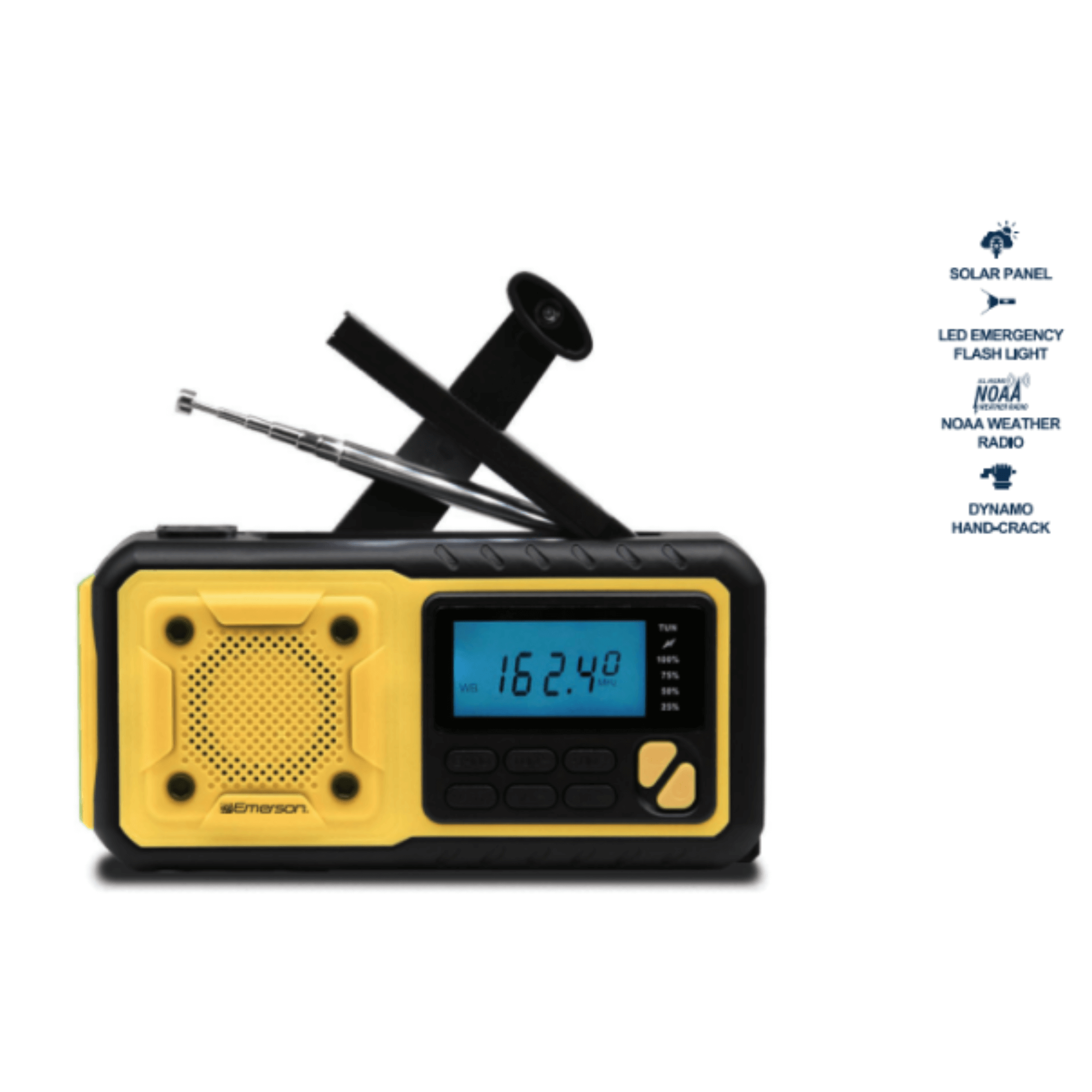 Emerson Emergency AMFM Radio with Weather Band / Flashlight / Power Bank Jupiter Gear Home