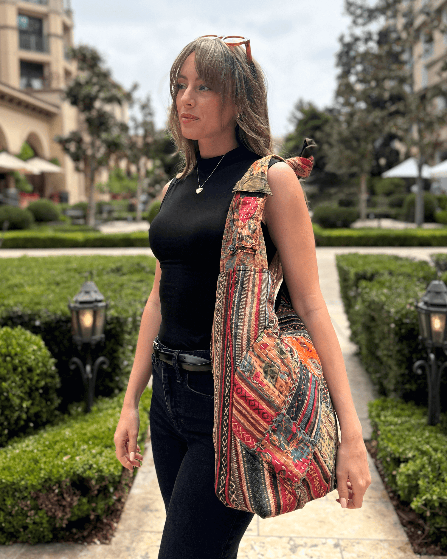 Kathmandu Collection Quilted Patchwork Hobo Bag Jupiter Gear Home