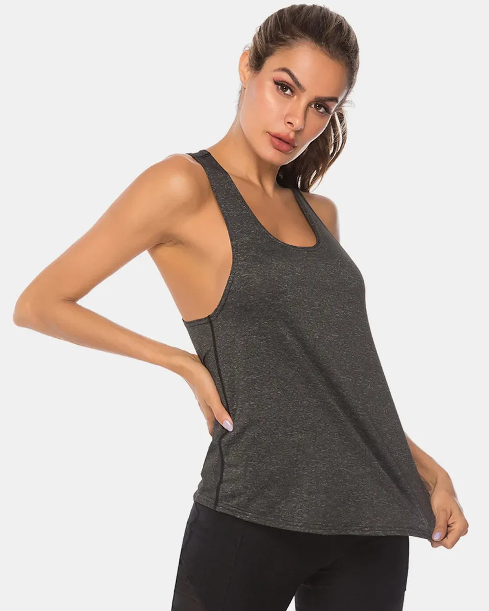 JupiterGear Scoop-Neck Long Tank Top Jupiter Gear Home