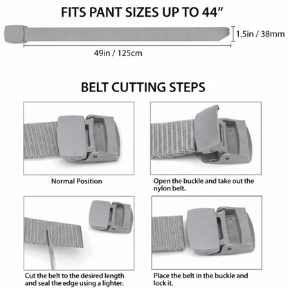 XGear Tactical Adjustable Nylon Belt with Plastic Buckle Jupiter Gear Home