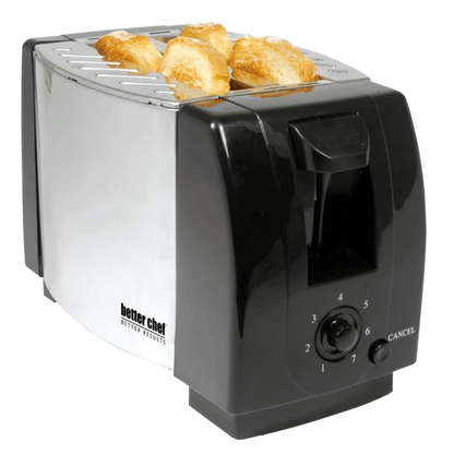 Better Chef 2-Slice Toaster with Pull-Out Crumb Tray Jupiter Gear Home