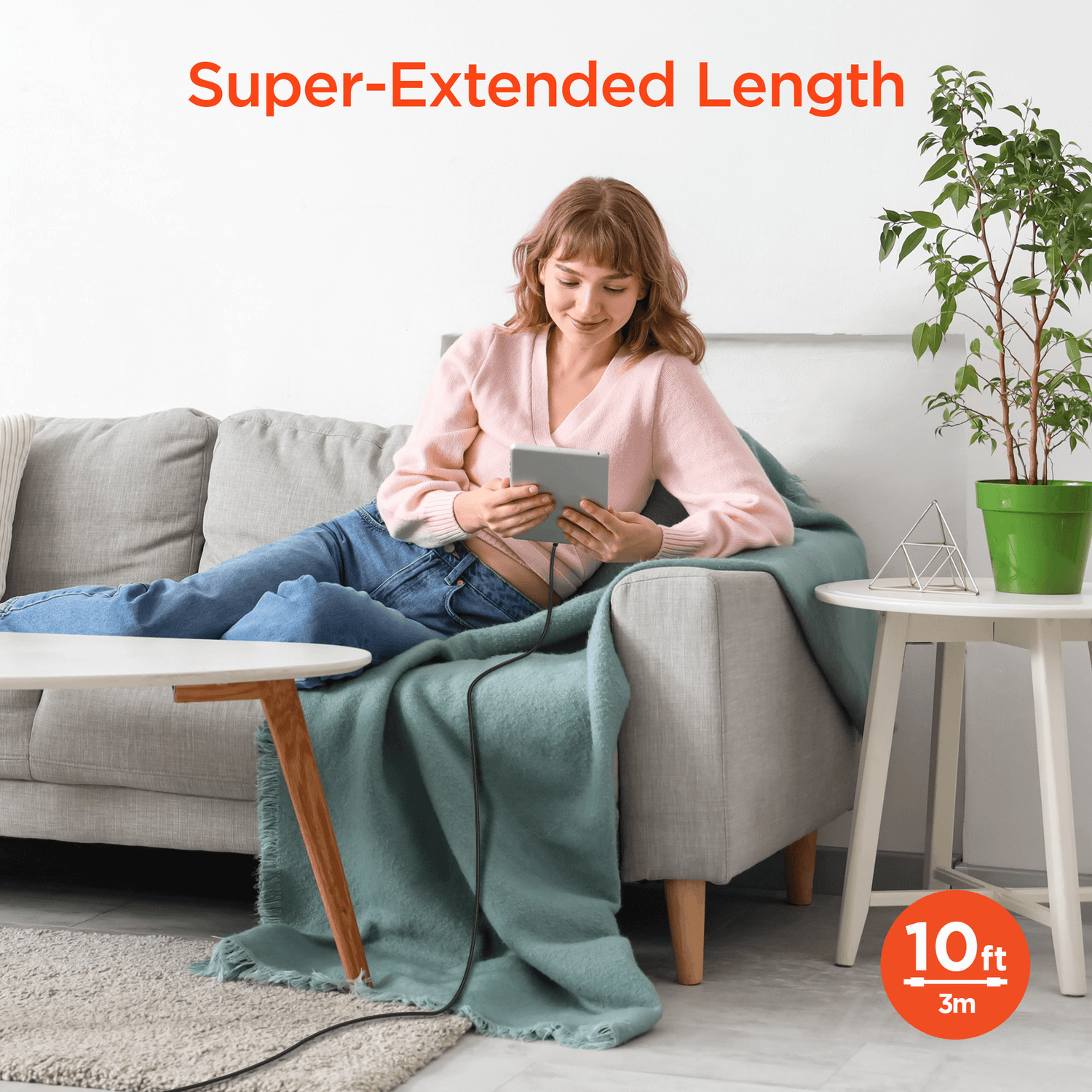 HyperGear Flexi PRO USB-C to Lightning Cable 10ft Jupiter Gear Home