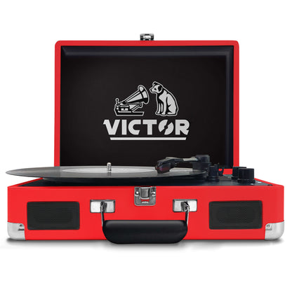Victor Metro Dual Bluetooth Suitcase 3-Speed Turntable Jupiter Gear Home