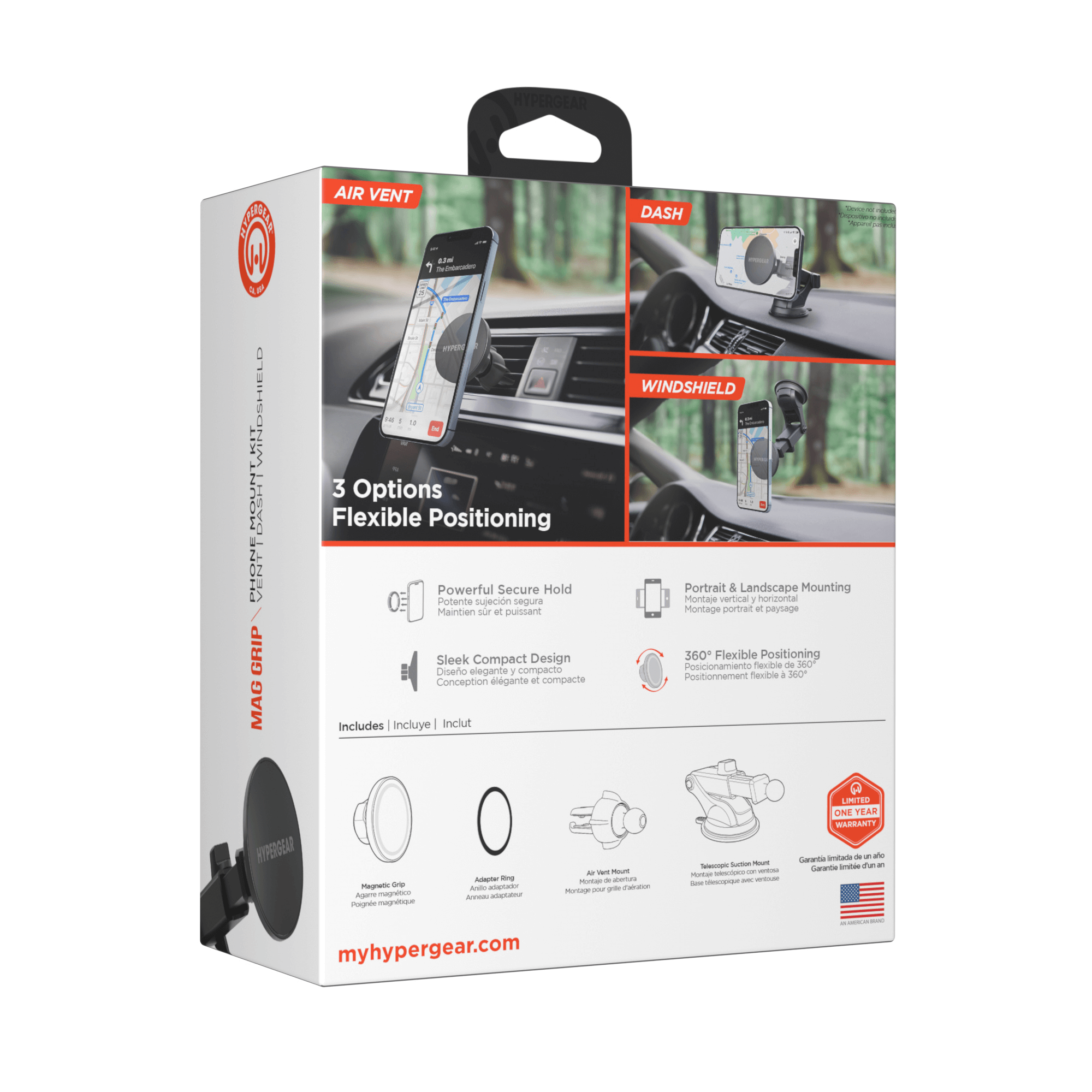 HyperGear MagGrip MagSafe Phone Mount Kit Jupiter Gear Home