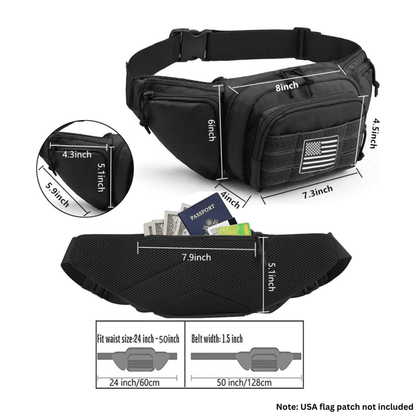 JupiterGear Tactical Military Fanny Pack Waist Bag &amp; MOLLE EDC Pouch For Outdoor Activities Jupiter Gear Home