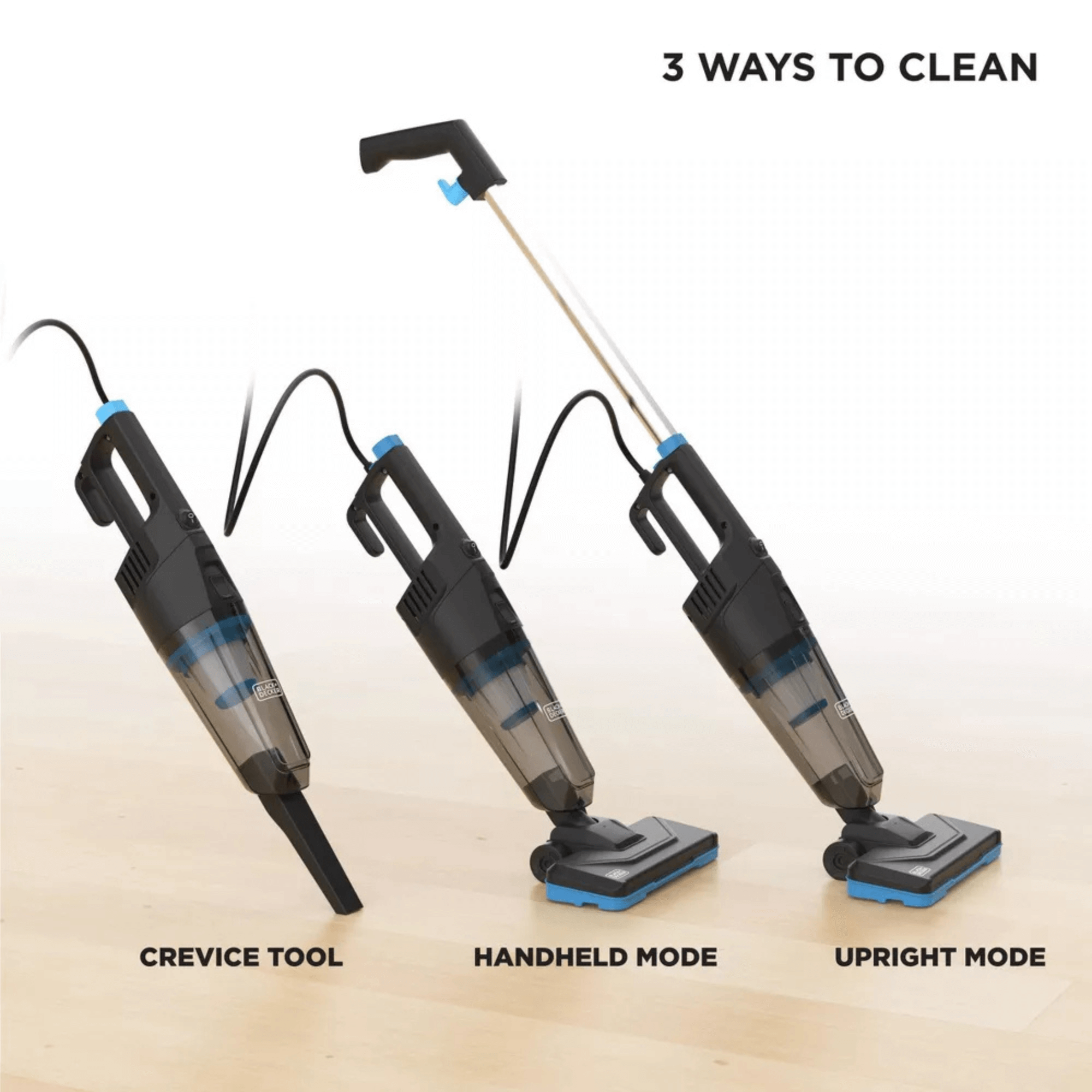 Black &amp; Decker Power Series Flex 3-in-1 Corded Stick Vacuum Jupiter Gear Home