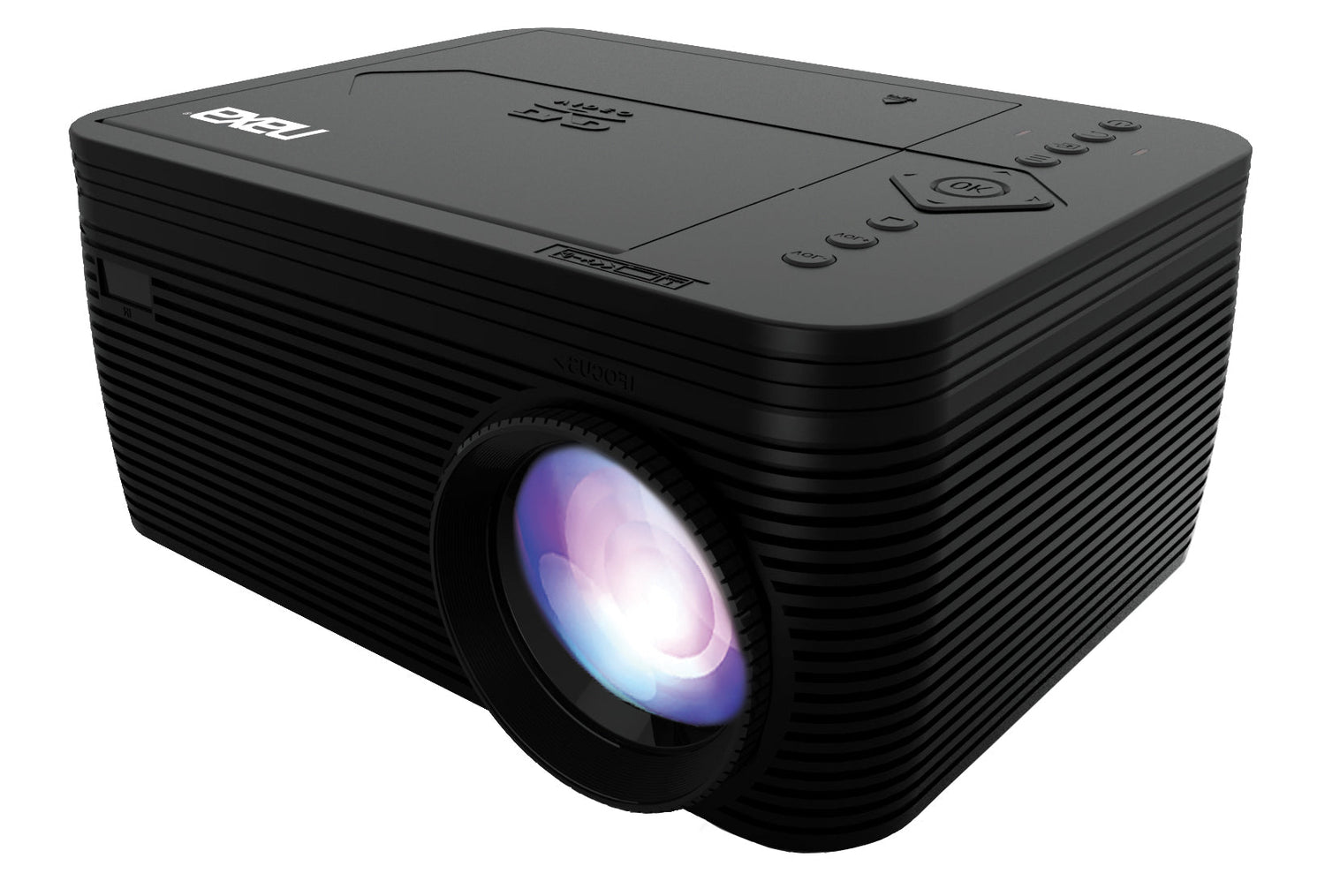 Naxa 150" Home Theater LCD Projector &amp; Carrying Case Combo with Built-In DVD Player Jupiter Gear Home