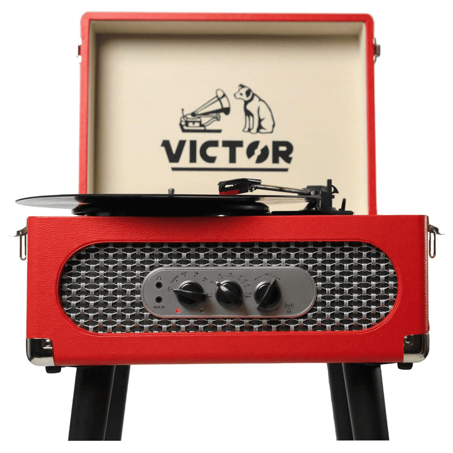 Victor Andover 5-in-1 Music Center Red - Refurbished Jupiter Gear Home
