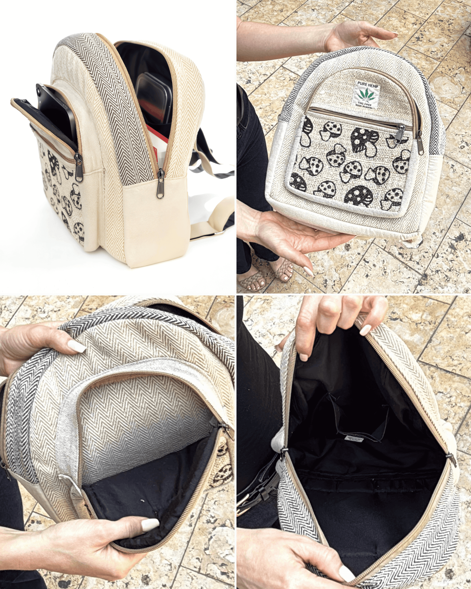 Kathmandu Collection Mini Hemp Mushroom Backpack Jupiter Gear Home