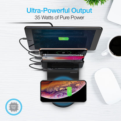 Naztech Wireless Power Hub 5 Black (14573-HYP) Jupiter Gear Home