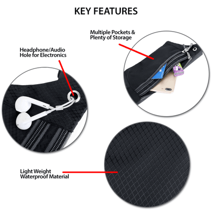 XGear Fitness Waterproof Fanny Pack for Running and Travel Jupiter Gear Home